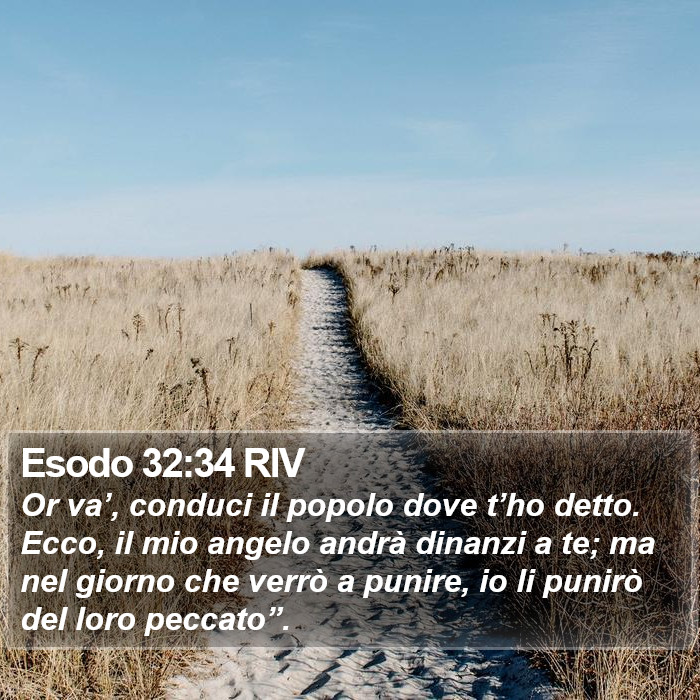 Esodo 32:34 RIV Bible Study