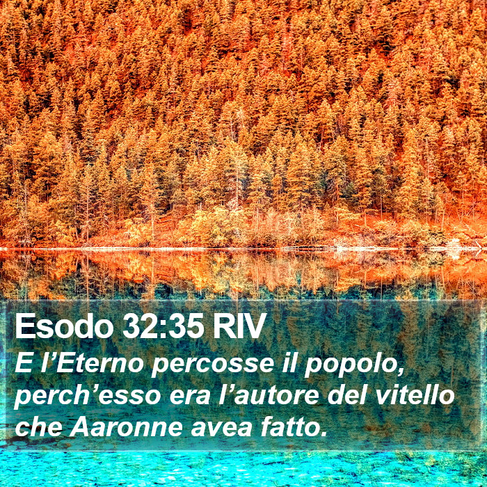 Esodo 32:35 RIV Bible Study