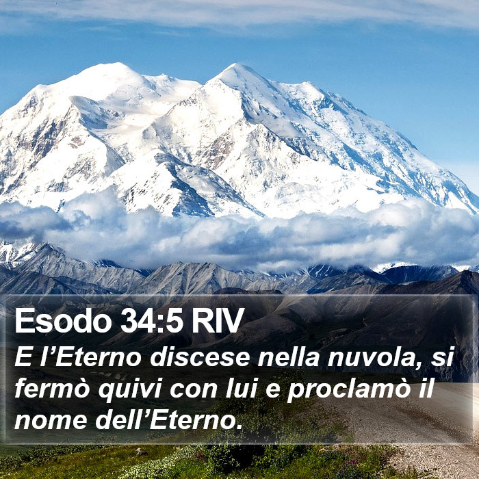 Esodo 34:5 RIV Bible Study