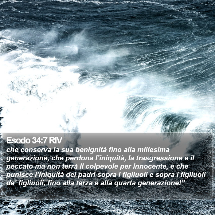 Esodo 34:7 RIV Bible Study