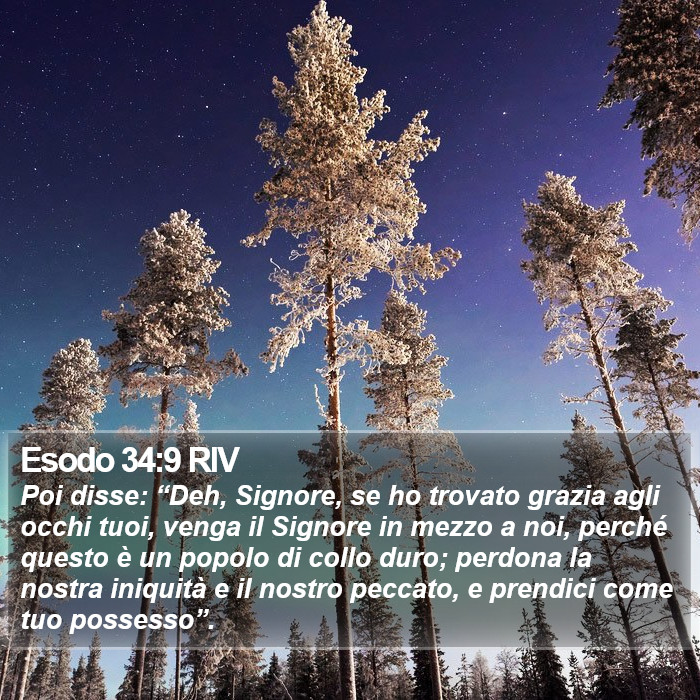 Esodo 34:9 RIV Bible Study