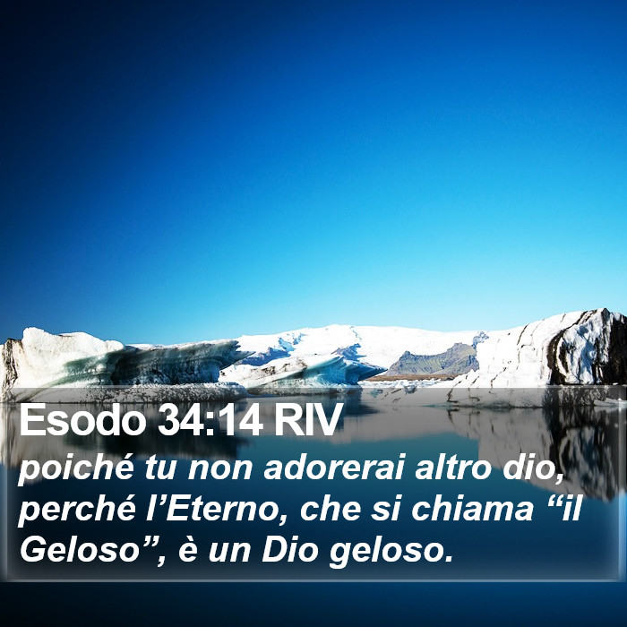 Esodo 34:14 RIV Bible Study