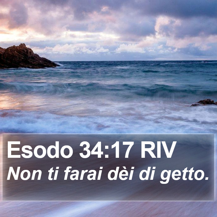 Esodo 34:17 RIV Bible Study