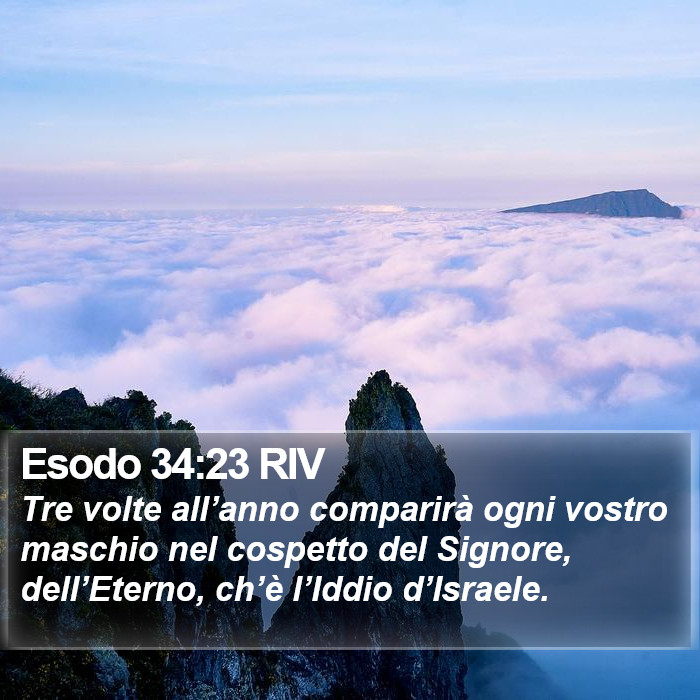 Esodo 34:23 RIV Bible Study