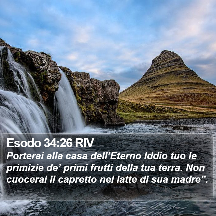 Esodo 34:26 RIV Bible Study