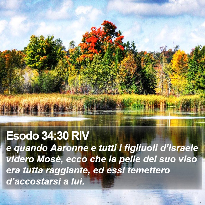 Esodo 34:30 RIV Bible Study