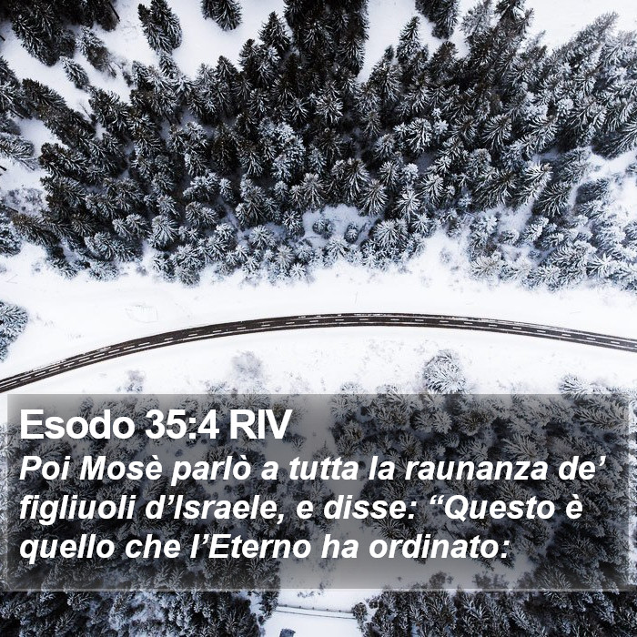 Esodo 35:4 RIV Bible Study