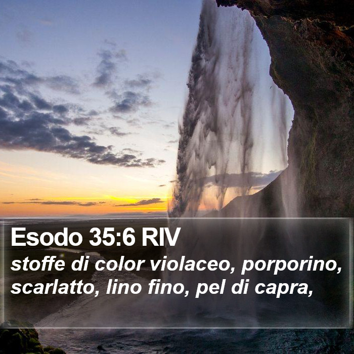 Esodo 35:6 RIV Bible Study