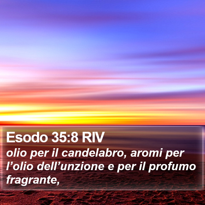 Esodo 35:8 RIV Bible Study