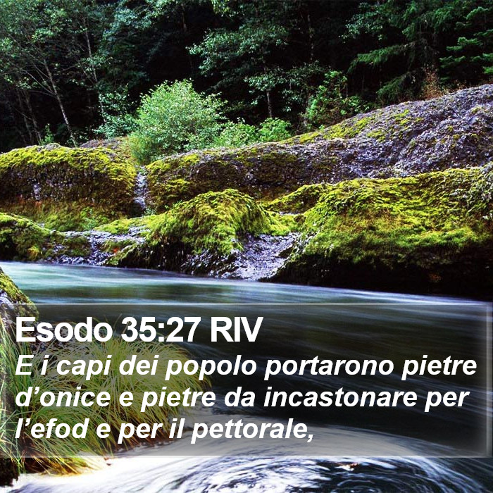 Esodo 35:27 RIV Bible Study