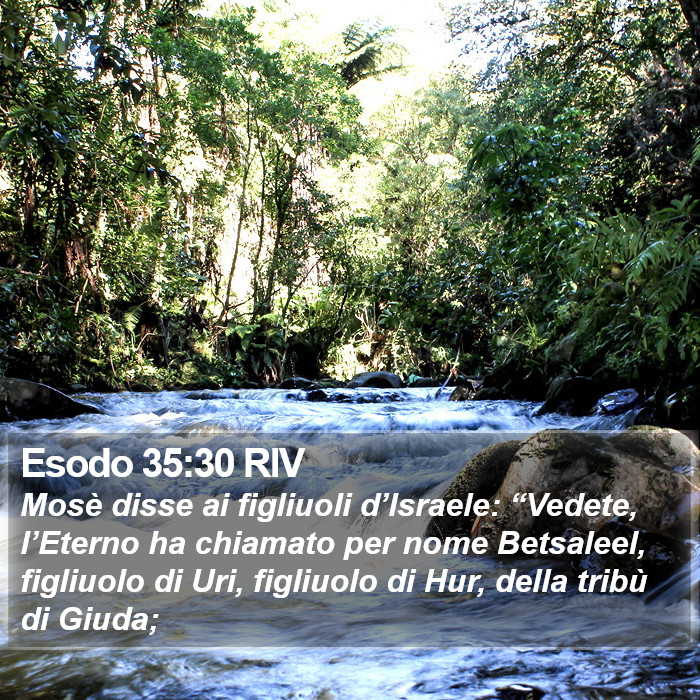 Esodo 35:30 RIV Bible Study
