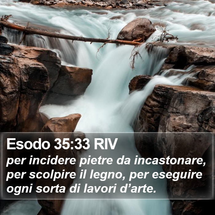 Esodo 35:33 RIV Bible Study