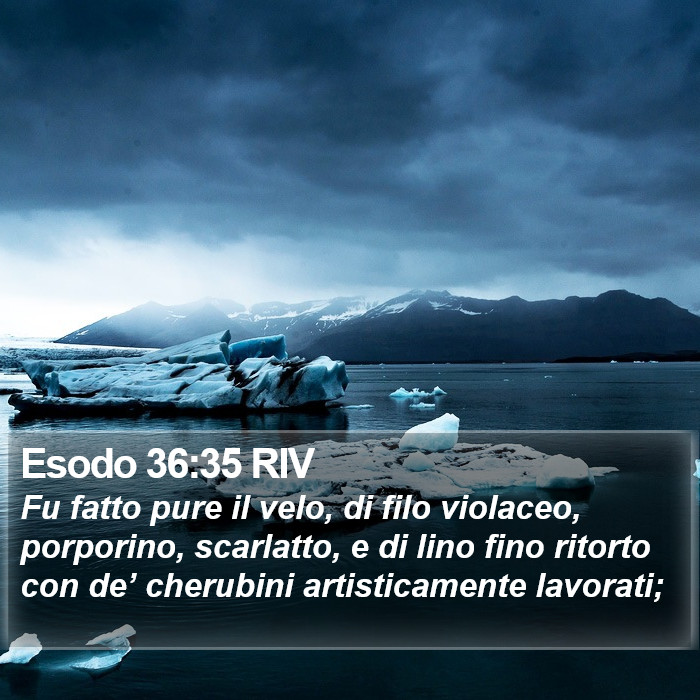 Esodo 36:35 RIV Bible Study