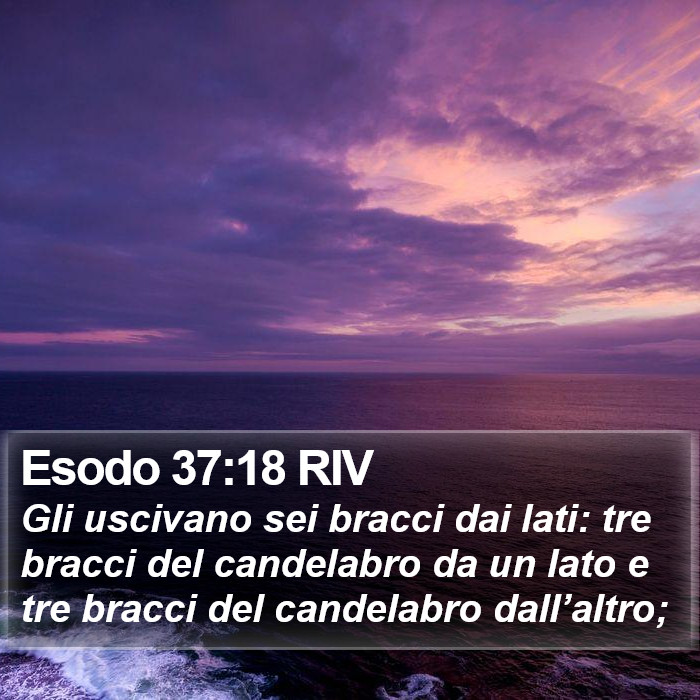 Esodo 37:18 RIV Bible Study