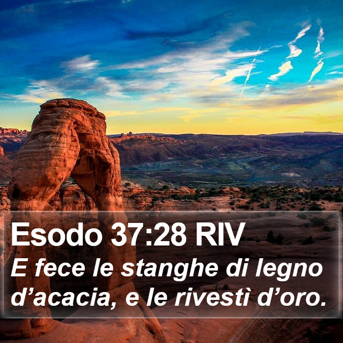 Esodo 37:28 RIV Bible Study