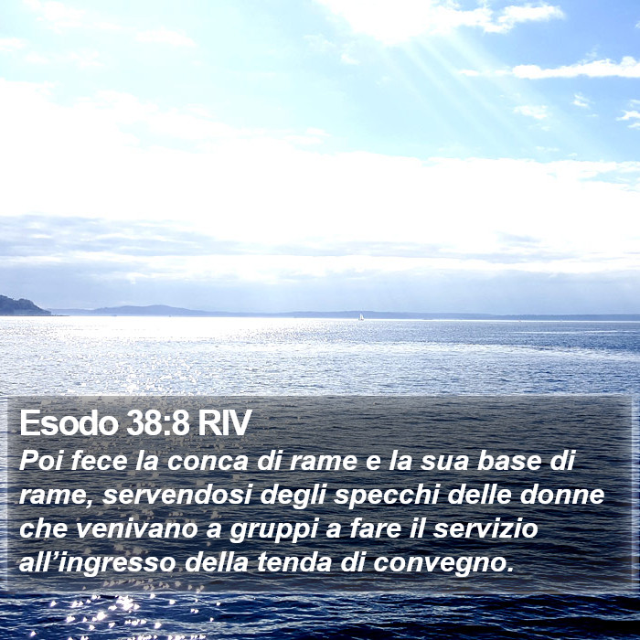 Esodo 38:8 RIV Bible Study
