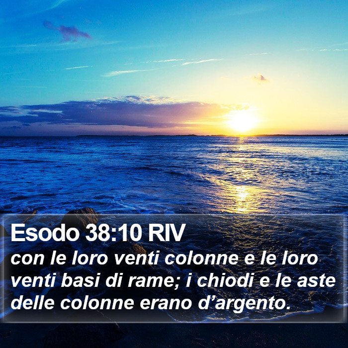 Esodo 38:10 RIV Bible Study