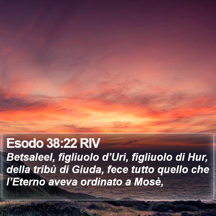 Esodo 38:22 RIV Bible Study