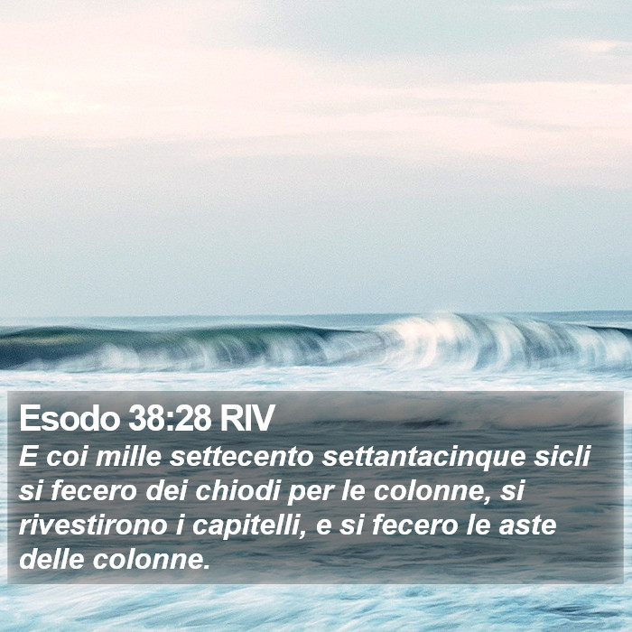 Esodo 38:28 RIV Bible Study