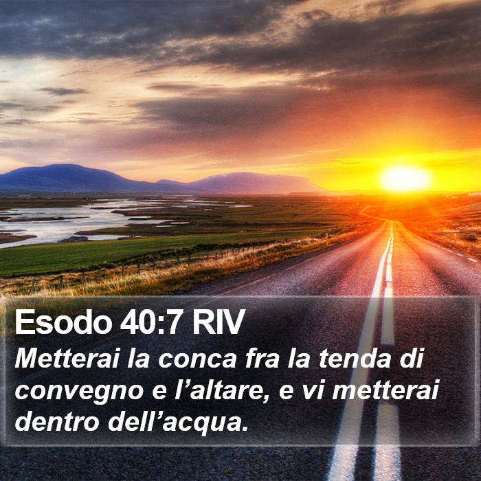 Esodo 40:7 RIV Bible Study