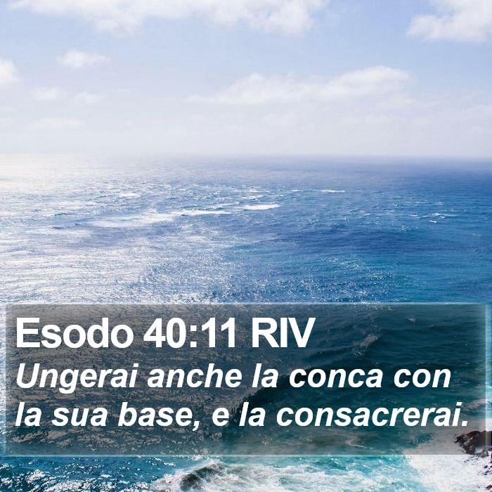 Esodo 40:11 RIV Bible Study