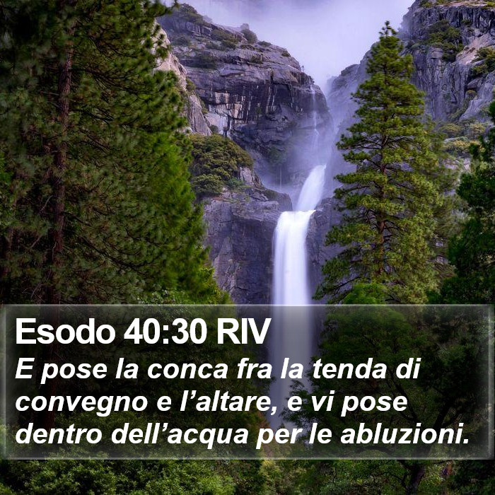 Esodo 40:30 RIV Bible Study