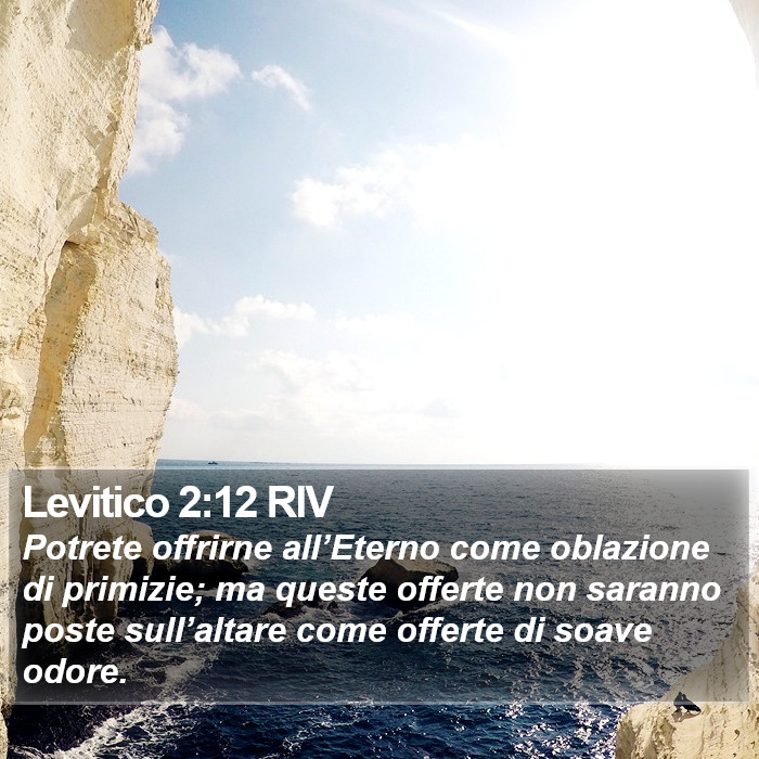 Levitico 2:12 RIV Bible Study