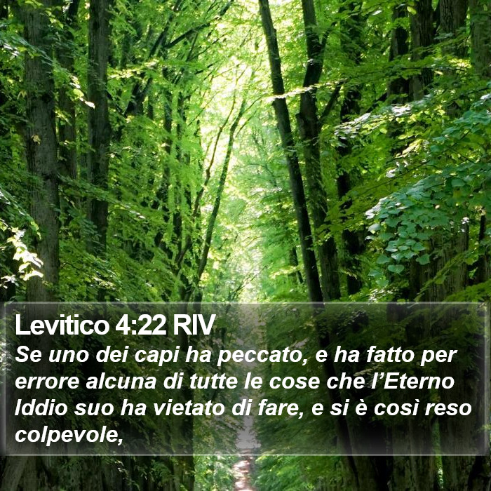 Levitico 4:22 RIV Bible Study