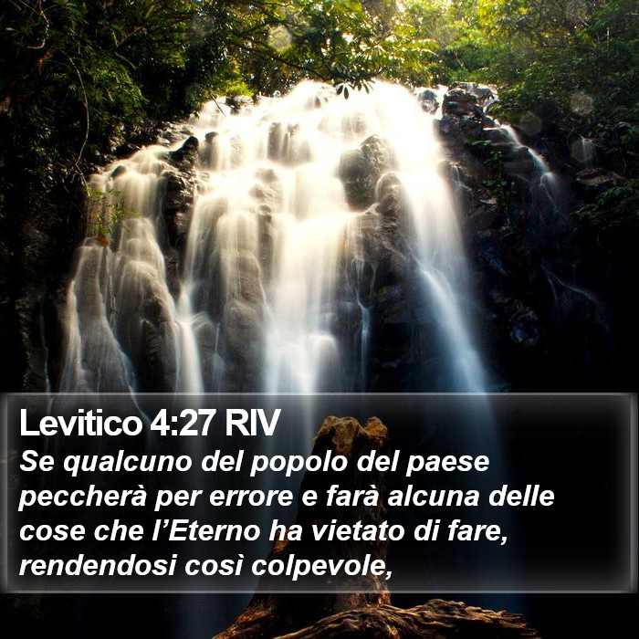 Levitico 4:27 RIV Bible Study
