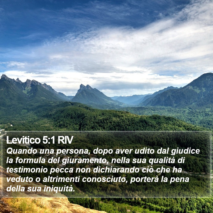 Levitico 5:1 RIV Bible Study