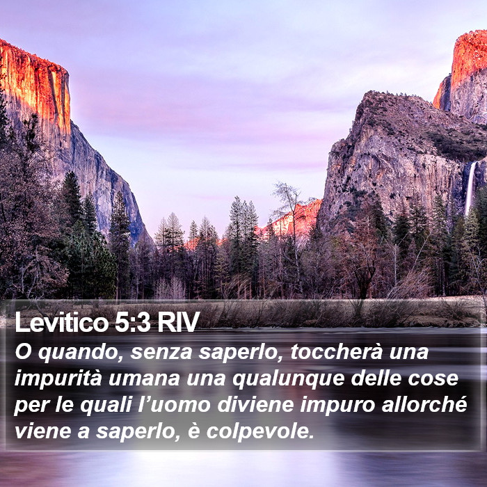 Levitico 5:3 RIV Bible Study