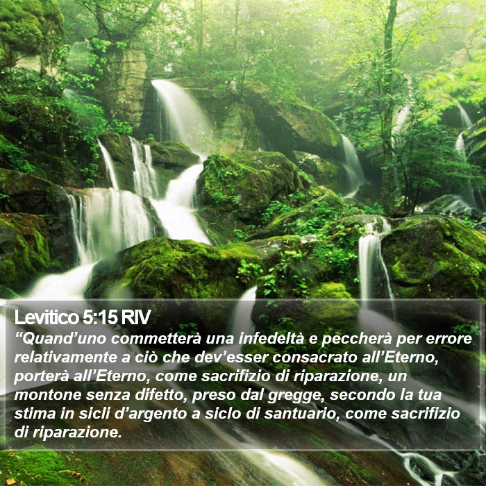 Levitico 5:15 RIV Bible Study