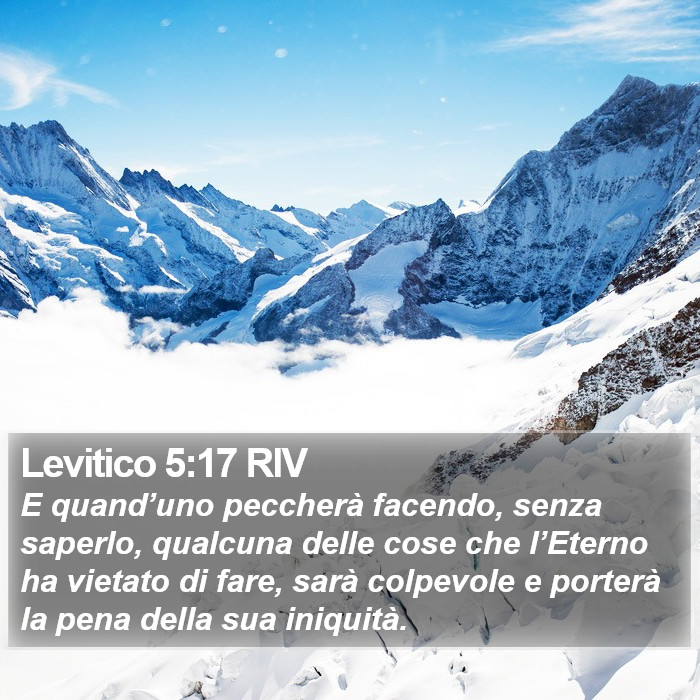 Levitico 5:17 RIV Bible Study