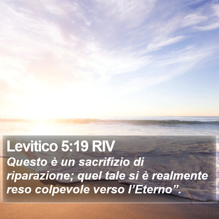 Levitico 5:19 RIV Bible Study