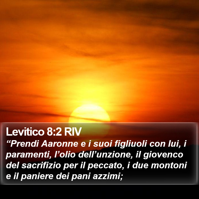 Levitico 8:2 RIV Bible Study