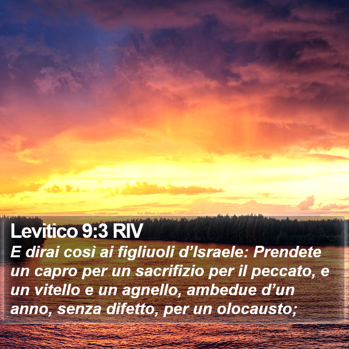 Levitico 9:3 RIV Bible Study