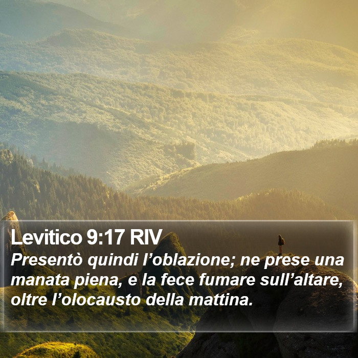 Levitico 9:17 RIV Bible Study