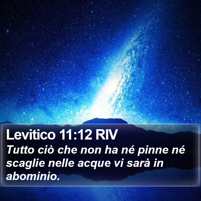Levitico 11:12 RIV Bible Study