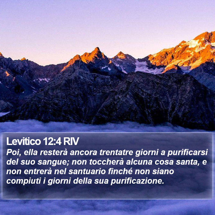 Levitico 12:4 RIV Bible Study