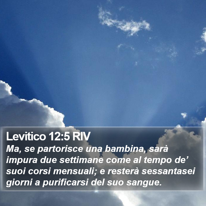 Levitico 12:5 RIV Bible Study