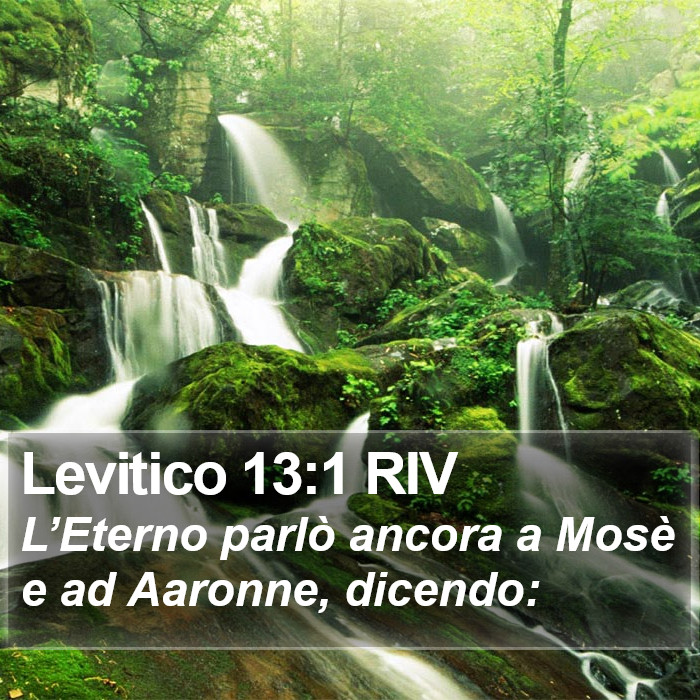 Levitico 13:1 RIV Bible Study