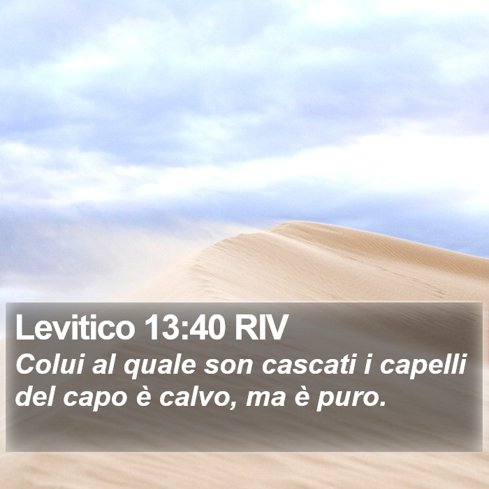 Levitico 13:40 RIV Bible Study