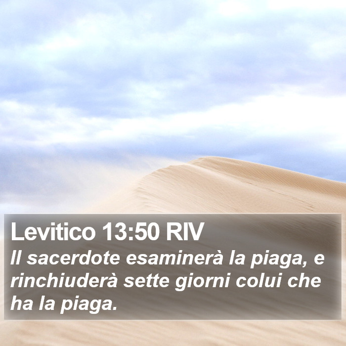 Levitico 13:50 RIV Bible Study