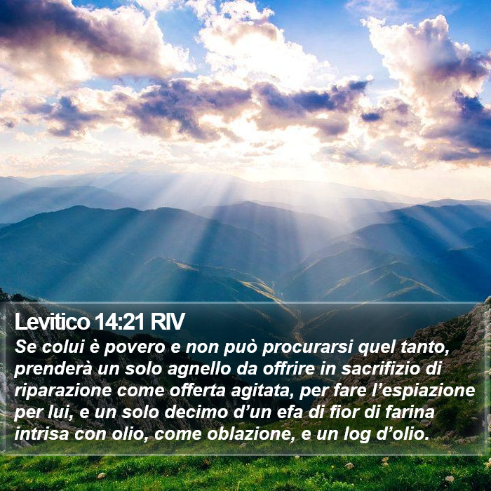 Levitico 14:21 RIV Bible Study