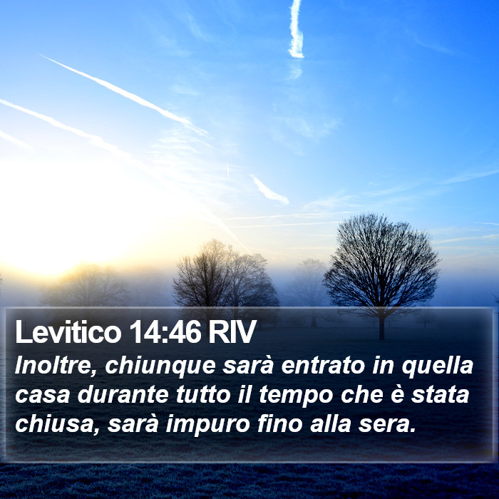 Levitico 14:46 RIV Bible Study