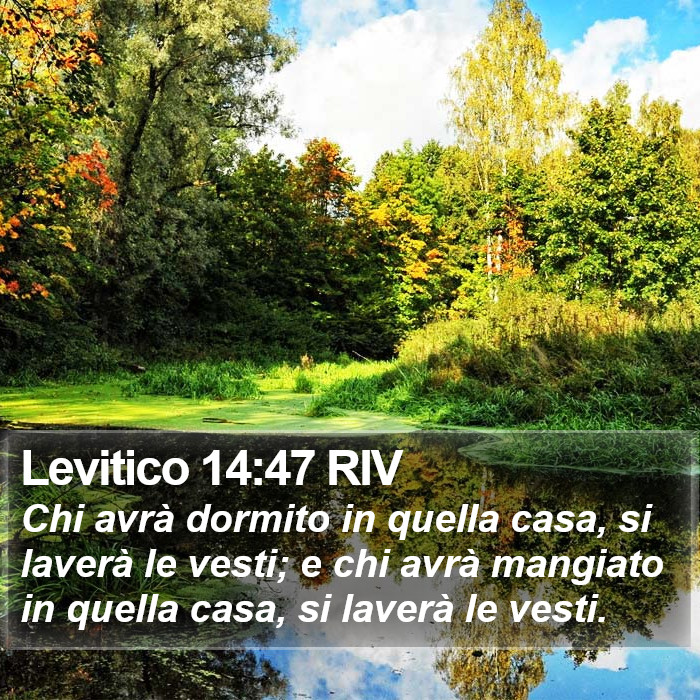 Levitico 14:47 RIV Bible Study