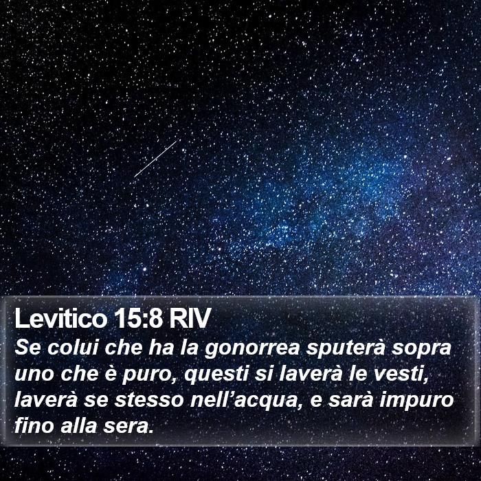 Levitico 15:8 RIV Bible Study