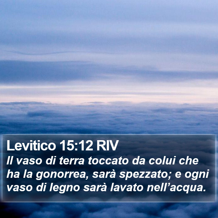 Levitico 15:12 RIV Bible Study