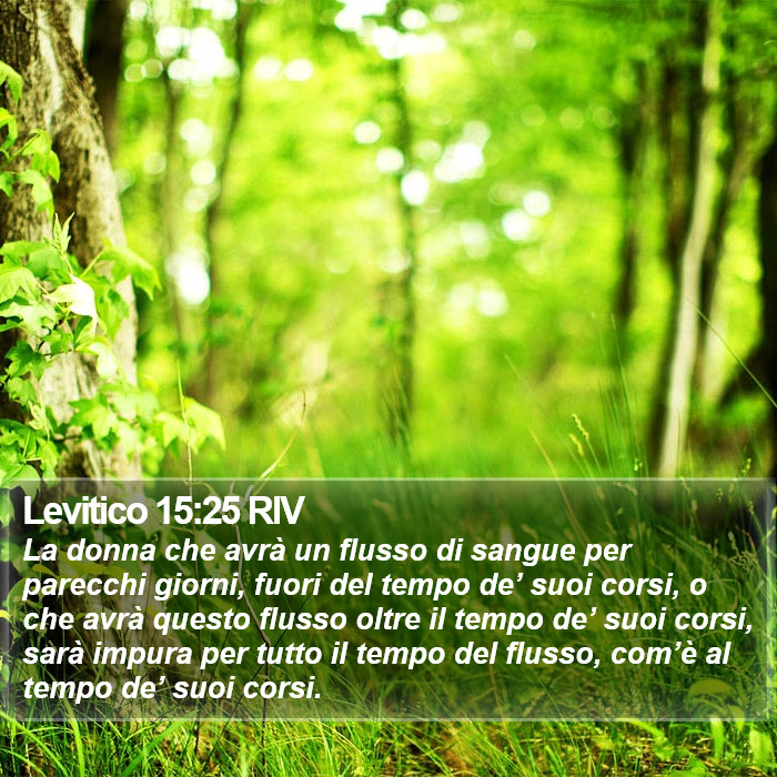 Levitico 15:25 RIV Bible Study