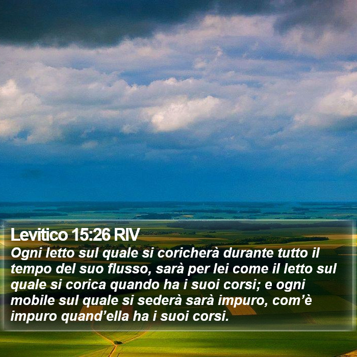 Levitico 15:26 RIV Bible Study